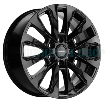 6*139.7 20" Et-25 8J Khomen Wheels KHW2010 (LC Prado) 106.1 Black
