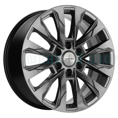 6*139.7 20" Et60 8J Khomen Wheels KHW2010 (LC 300) 95.1 Gray