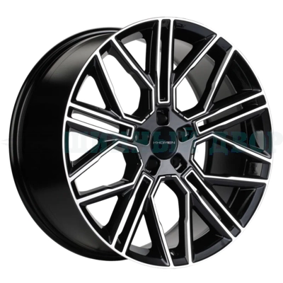 5*114.3 21" Et40 9.5J Khomen Wheels KHW2101 (Tesla) 64.1 Black-FP
