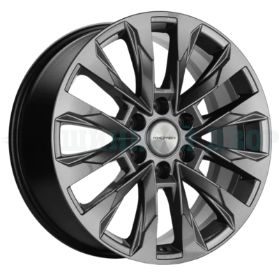 6*139.7 20" Et28 8J Khomen Wheels KHW2010 (Chevrolet Tahoe) 78.1 Gray
