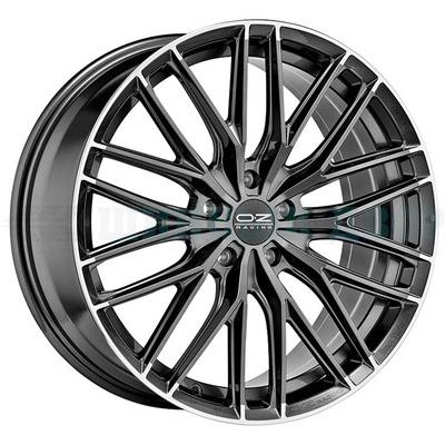 5*112 20" Et35 9.5J OZ Gran Turismo HLT 75 Star Graphite Diamond Lip