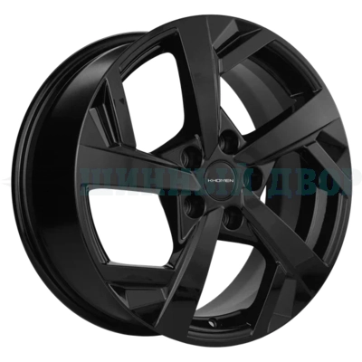 5*110 17" Et45 7J Khomen Wheels KHW1712 (DFM580) 67.1 Black