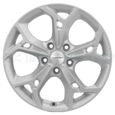 5*110 17" Et46 7J Khomen Wheels KHW1702 (Changan CS35/CS35 Pro) 63.3 F-Silver