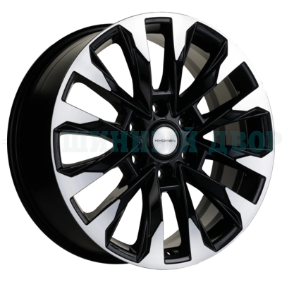 6*139.7 20" Et45 8J Khomen Wheels KHW2010 (LC 300 Tuning) 95.1 Black-FP