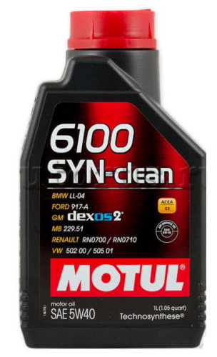 Масло моторное Motul 6100 Syn-Clean 5W40, 1л