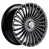 5*112 20" Et38 9.5J Khomen Wheels KHW2008 (Mercedes Rear) 66.6 Black