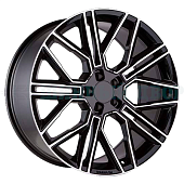5*130 21" Et46 9.5J Khomen Wheels KHW2101 (Cayenne) 71.6 Black